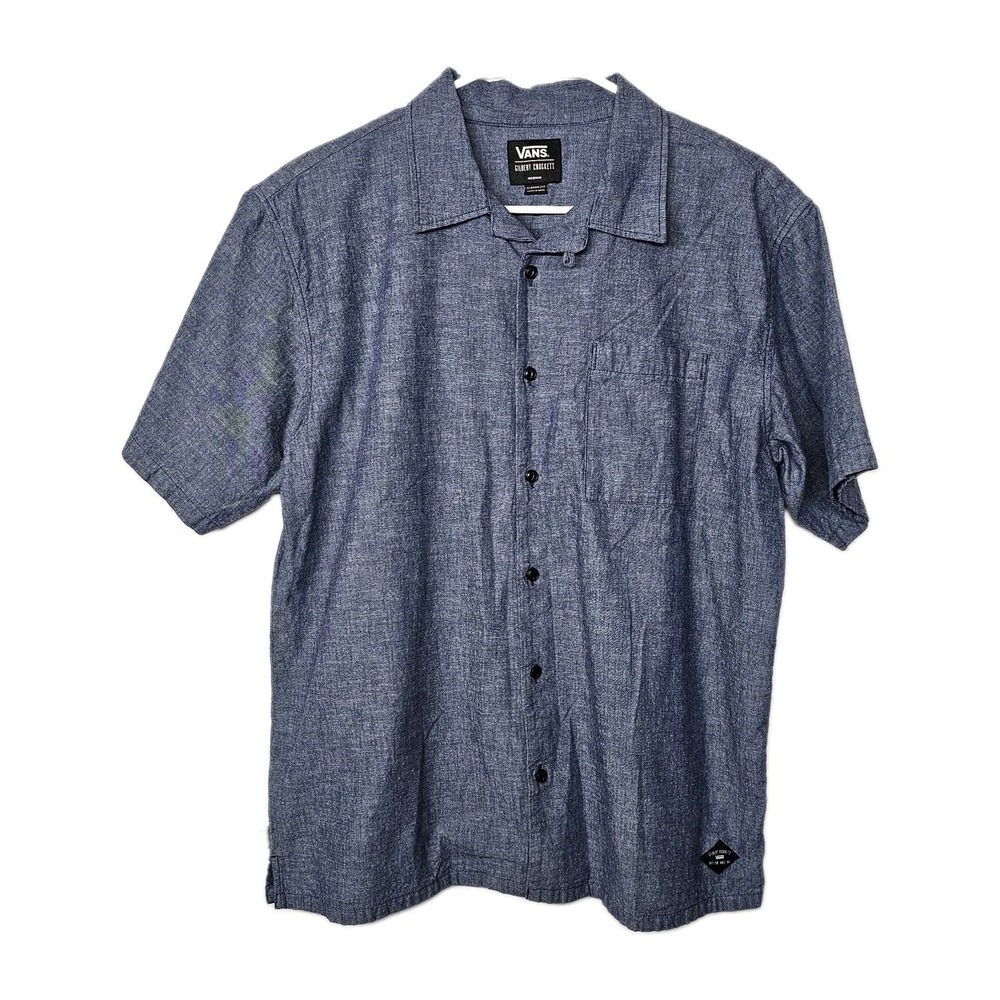 Vans off the wall X Gilbert Crockett Chambray Mens Sz Medium Button Down Shirt